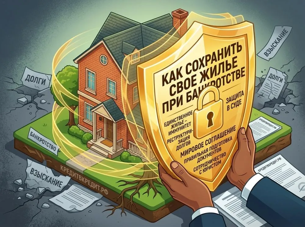 Что будет с единственным жильём при банкротстве: когда квартиру могут забрать в 2026 году